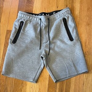 American Eagle Gray 24/7 Shorts with Black Accents